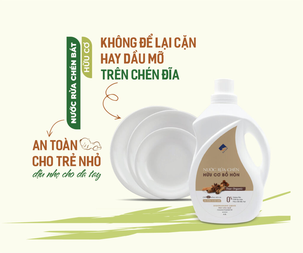 Nước rửa chén hữu cơ Bồ hòn Ecocare